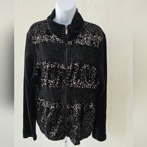 Sequin Black Jacket